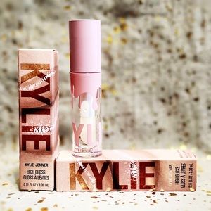 2x~KYLIE~Kylie Jenner~High Gloss Lip Gloss in 001 Crystal~Full Size~